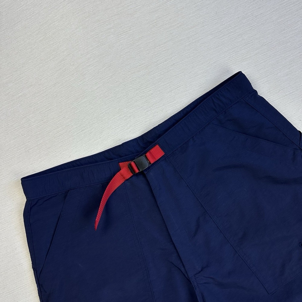 Topo Designs Mountain Shorts Belted Rip Stop Men L Blue Hiking Camping Huckberry - Picture 2 of 9